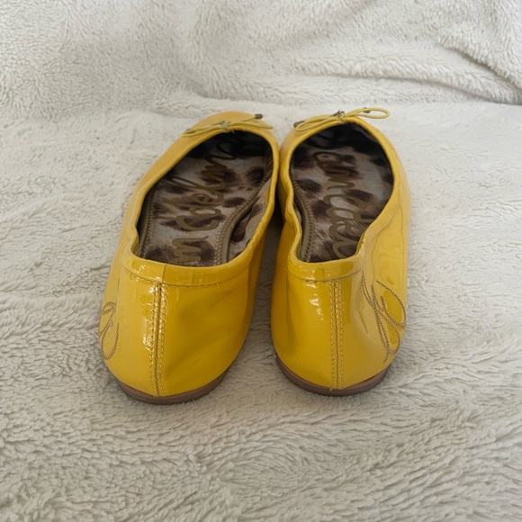 { Sam Edelman Flats } Women's Yellow Ballet Flats - Picture 3 of 9